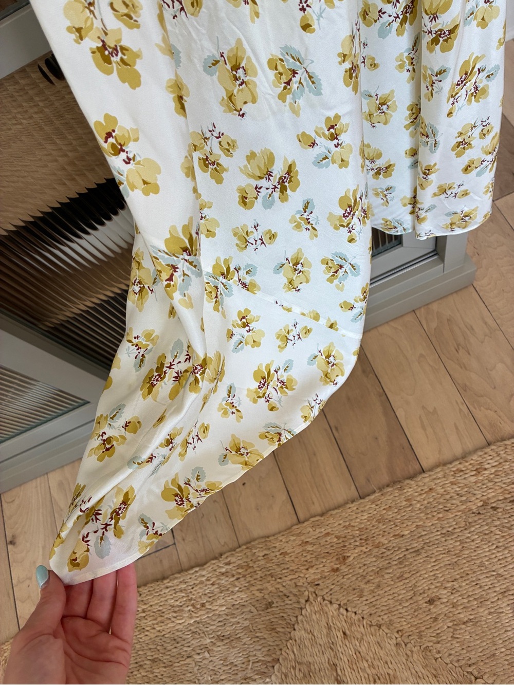 DÔEN Floral Print Puff Sleeve Midi Dress - Picture 7 of 7